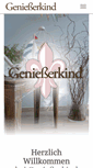 Mobile Screenshot of geniesserkind.de